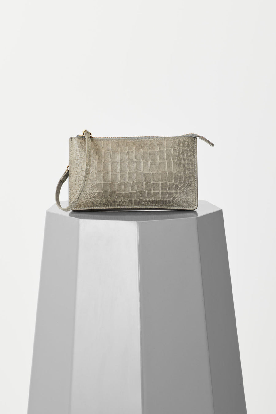 Vash Bags II POLARIS Clutch Wallet  / Croc Grey