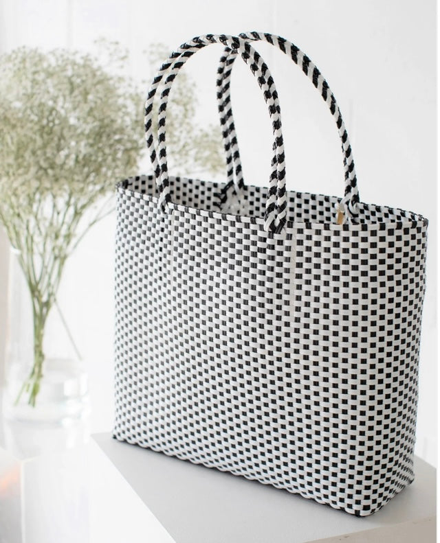 mimmi terra II UTILITY II Eco Bag - Stracciatella (black/white)