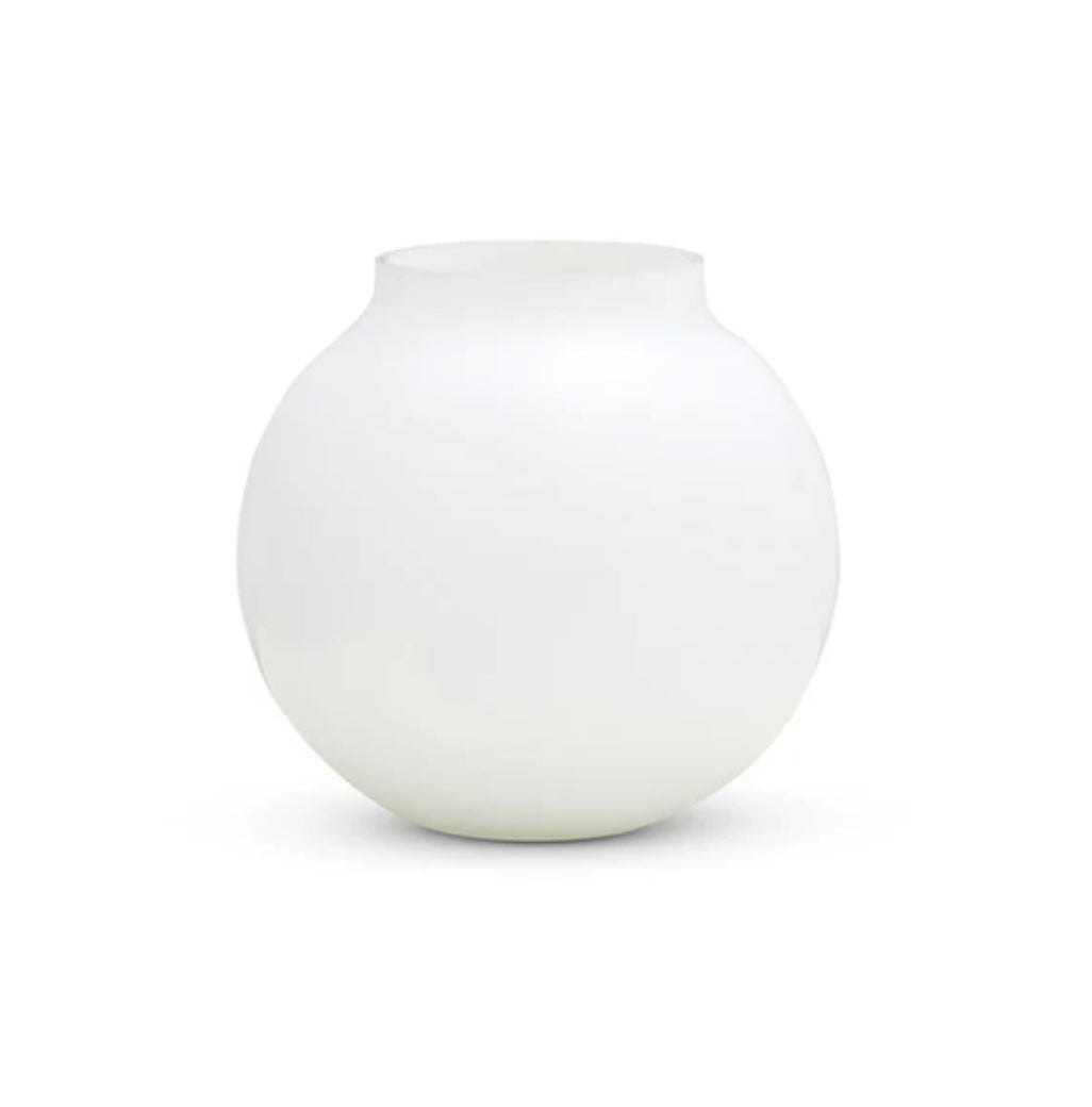 Marmoset Found II OPAL BALL Vase - Medium - white