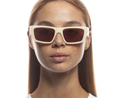 Le Spec II PLASTIC MEASURES Sunglasses- Ivory