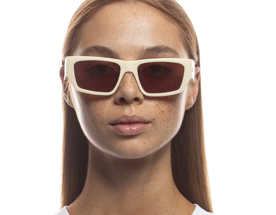 Le Spec II PLASTIC MEASURES Sunglasses- Ivory