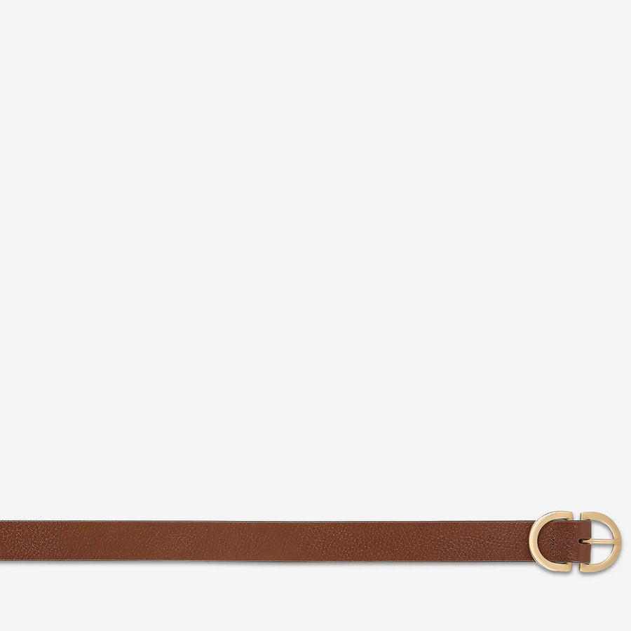 STATUS ANXIETY II IN REVERSE Belt - tan/gold