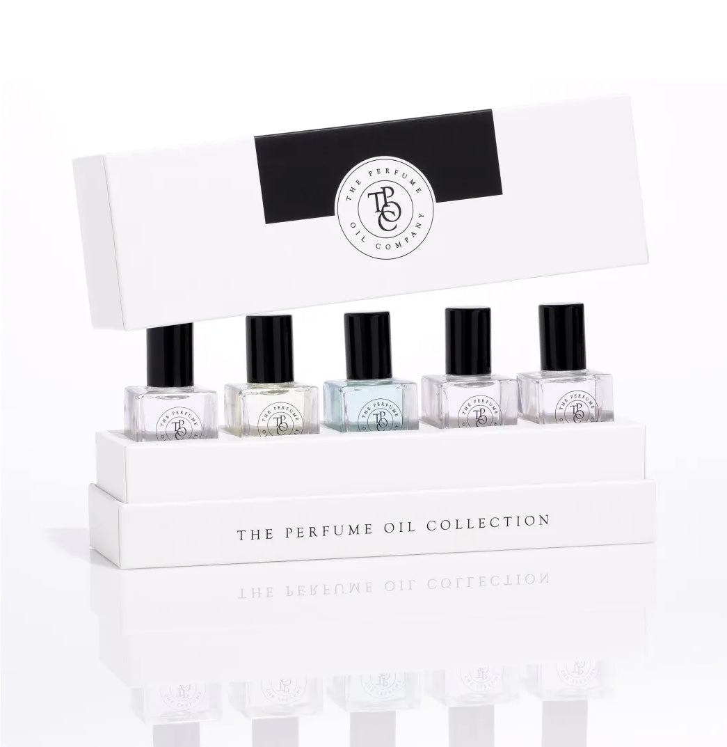 The Perfume Oil Co II THE PREMIUM OIL COLLECTION of 5 mixed FRESH 5ml perfume oils