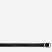 STATUS ANXIETY II IN REVERSE Belt - blk croc/silver