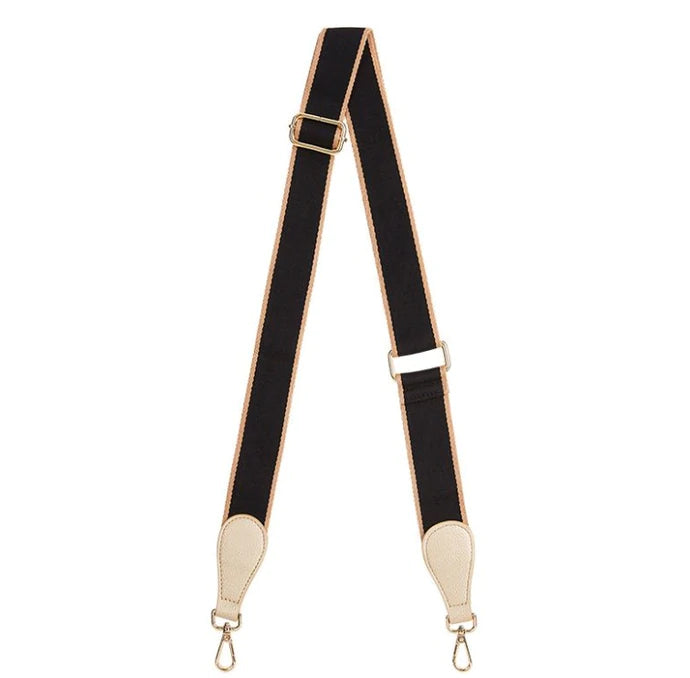 Elms & King II ACCENT Bag Strap - black & camel