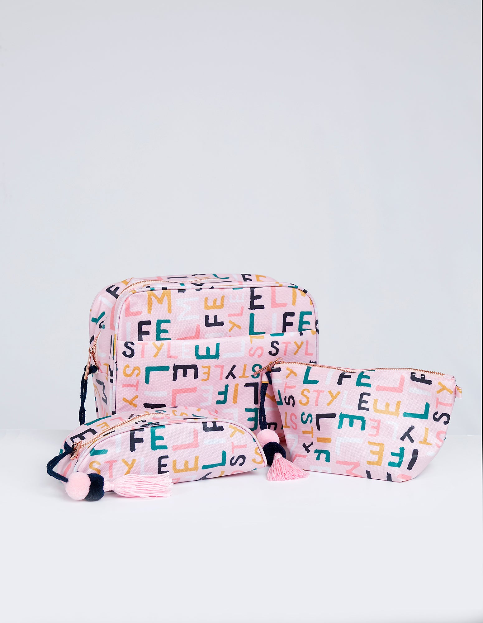 Elm Lifestyle II ALPHABET small zip make up pencil bag