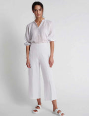 In the SAC II GISELLE Linen Pant - white