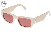 Le Spec II PLASTIC MEASURES Sunglasses- Ivory
