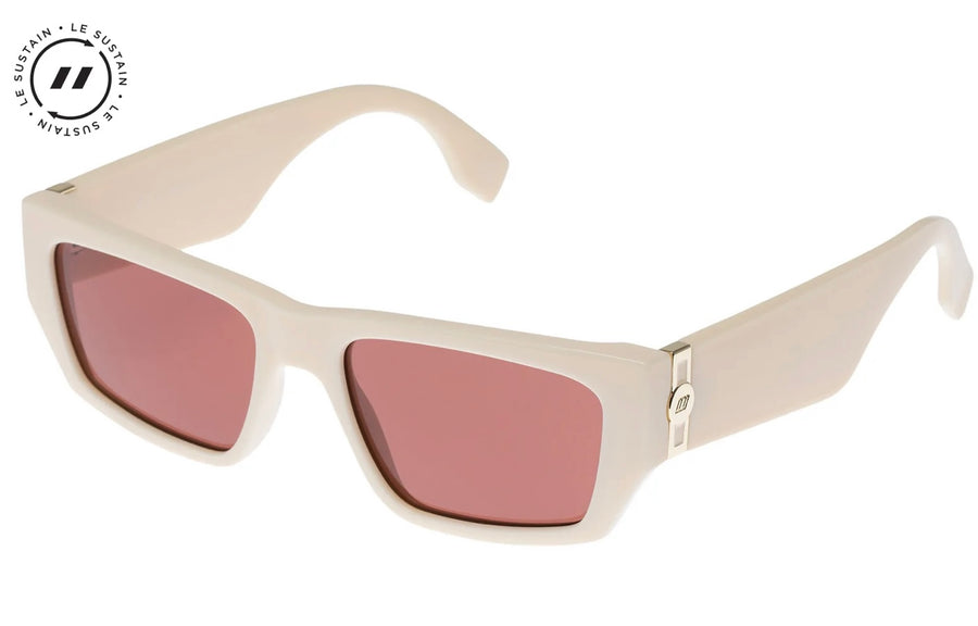 Le Spec II PLASTIC MEASURES Sunglasses- Ivory