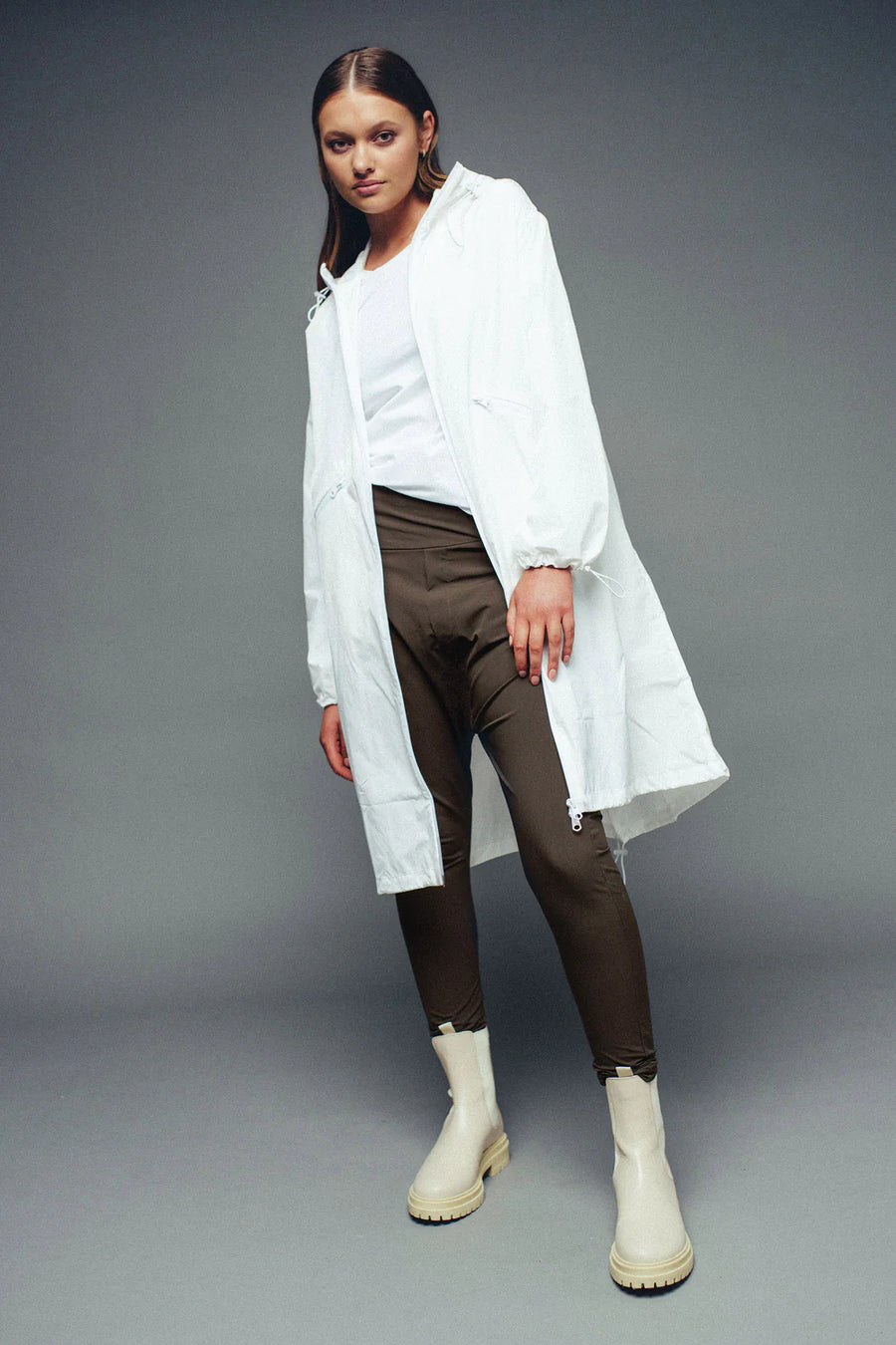 Lounge the Label II PARIS Rain Coat - white