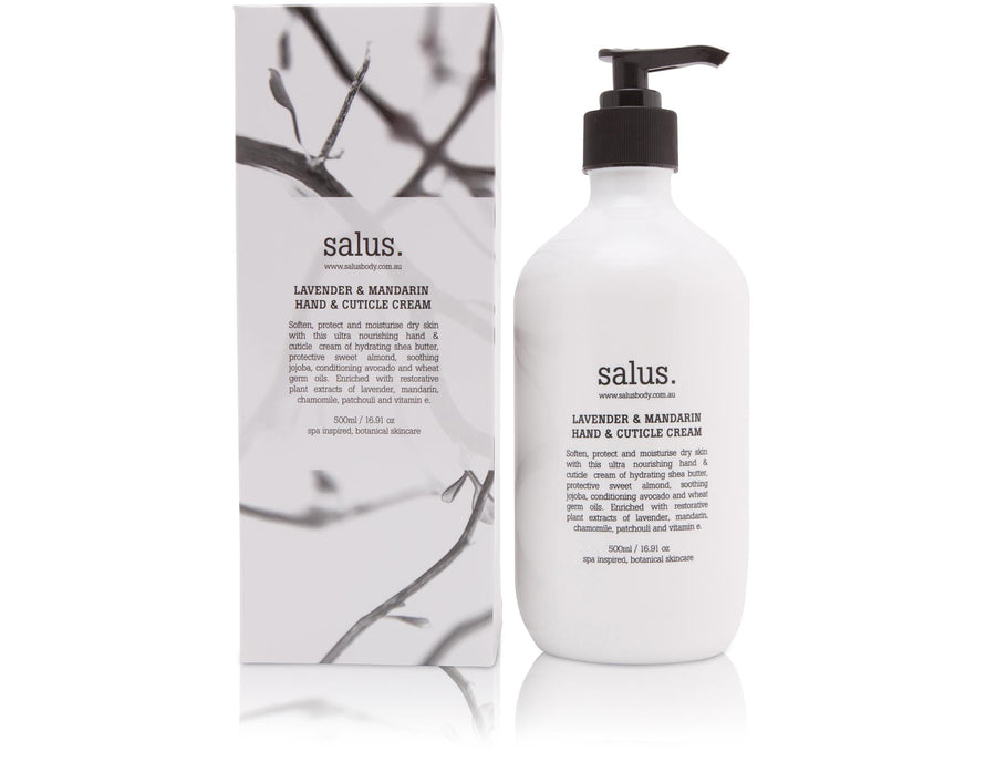 Salus. LAVENDER & MANDARIN HAND & CUTICLE CREAM - 500ml