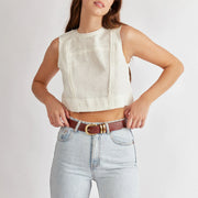 Status Anxiety II LET IT BE Belt - tan/gold