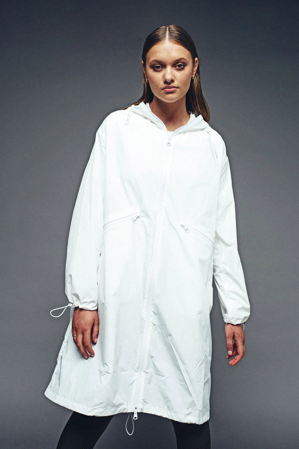 Lounge the Label II PARIS Rain Coat - white