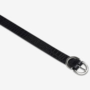 STATUS ANXIETY II IN REVERSE Belt - blk croc/silver
