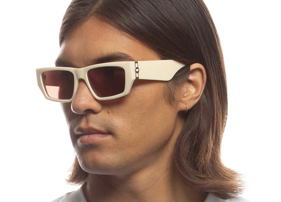 Le Spec II PLASTIC MEASURES Sunglasses- Ivory