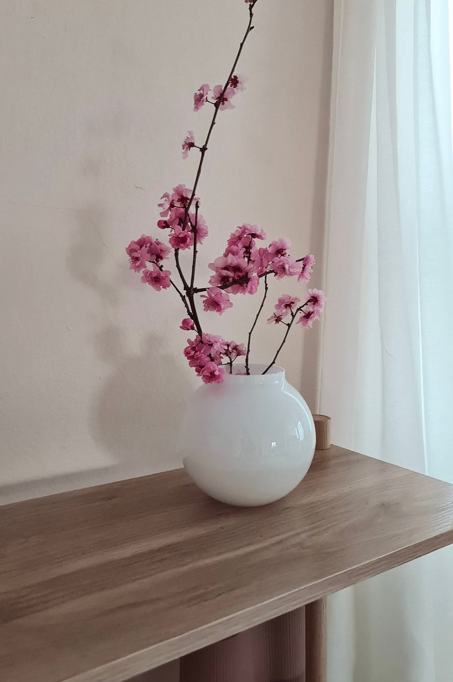 Marmoset Found II OPAL BALL Vase - Medium - white