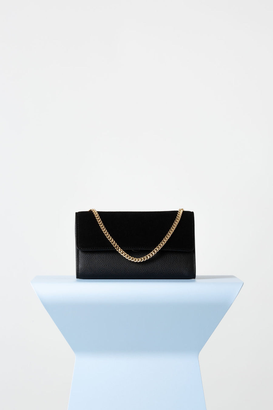 VASH II FRANKIE Fold Over Bag / Wallet / leather and suede