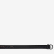 STATUS ANXIETY II IN REVERSE Belt - blk croc/silver