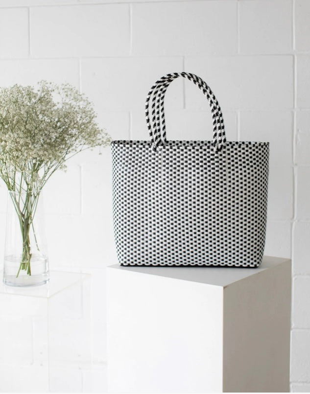 mimmi terra II UTILITY II Eco Bag - Stracciatella (black/white)