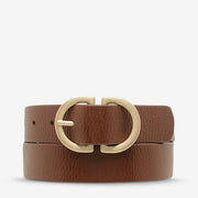 STATUS ANXIETY II IN REVERSE Belt - tan/gold