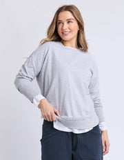 Foxwood II FARRAH Long Sleeve Top - grey marle