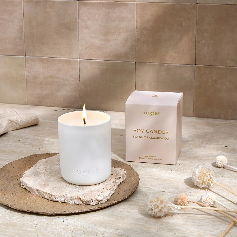 Huxter II 290g Candle - Sea Salt & Cedarwood