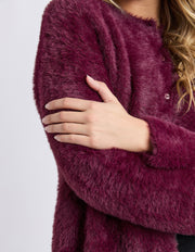 FOXWOOD II KENNY BUTTON CARDI - Windsor wine