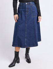 Foxwood II POTTER Denim Skirt - denim blue