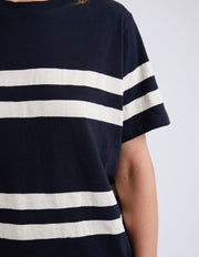 Elm Lifestyle II ALLEGRA Short Sleeve Tee - White/Navy