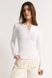 Primi II CARINA Henley L/S - white