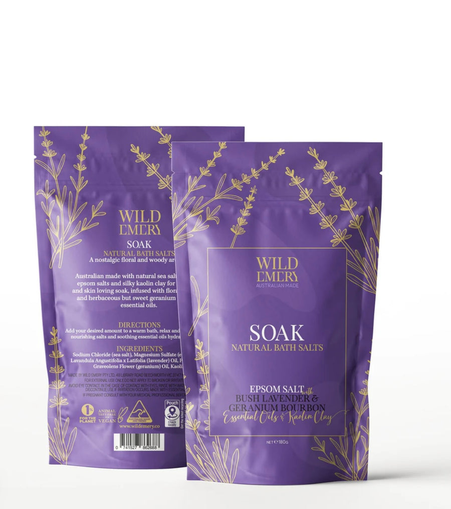 WILD EMERY II SOAK Natural Bath Salts