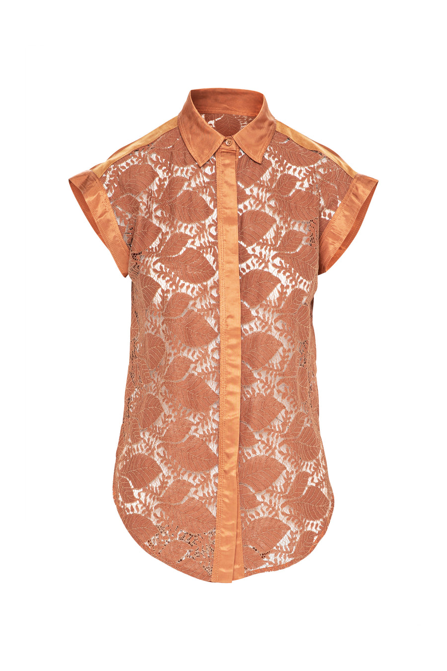 Lounge the Label II LEVANZO Lace Shirt - Rust