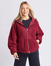 Elm Lifestyle II FREEDOM Quilted Fleece Jacket - plum/zin