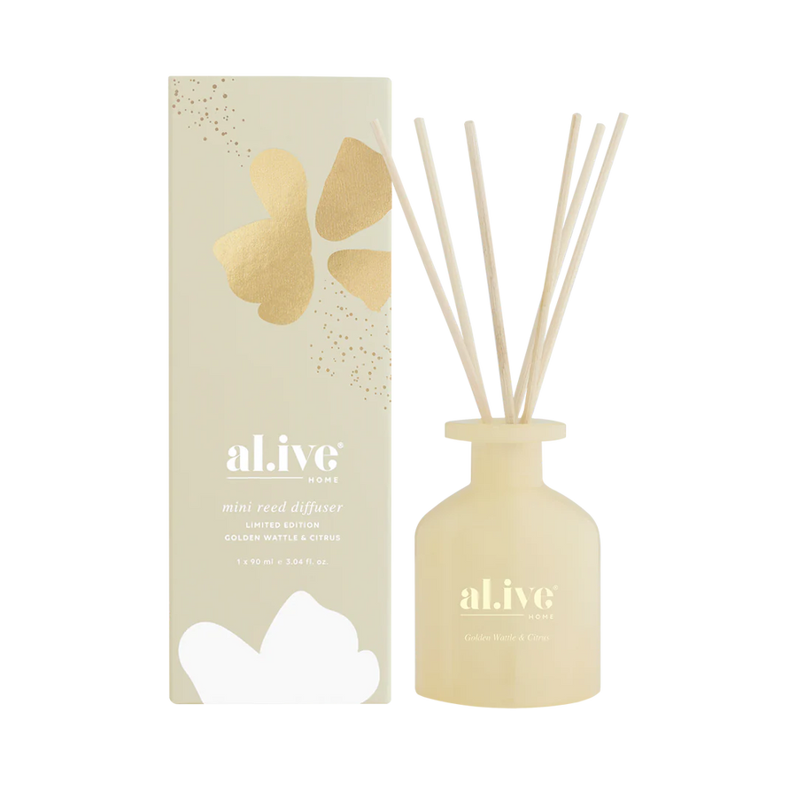 Al.ive II Mini Reed Diffuser - Golden Wattle & Citrus