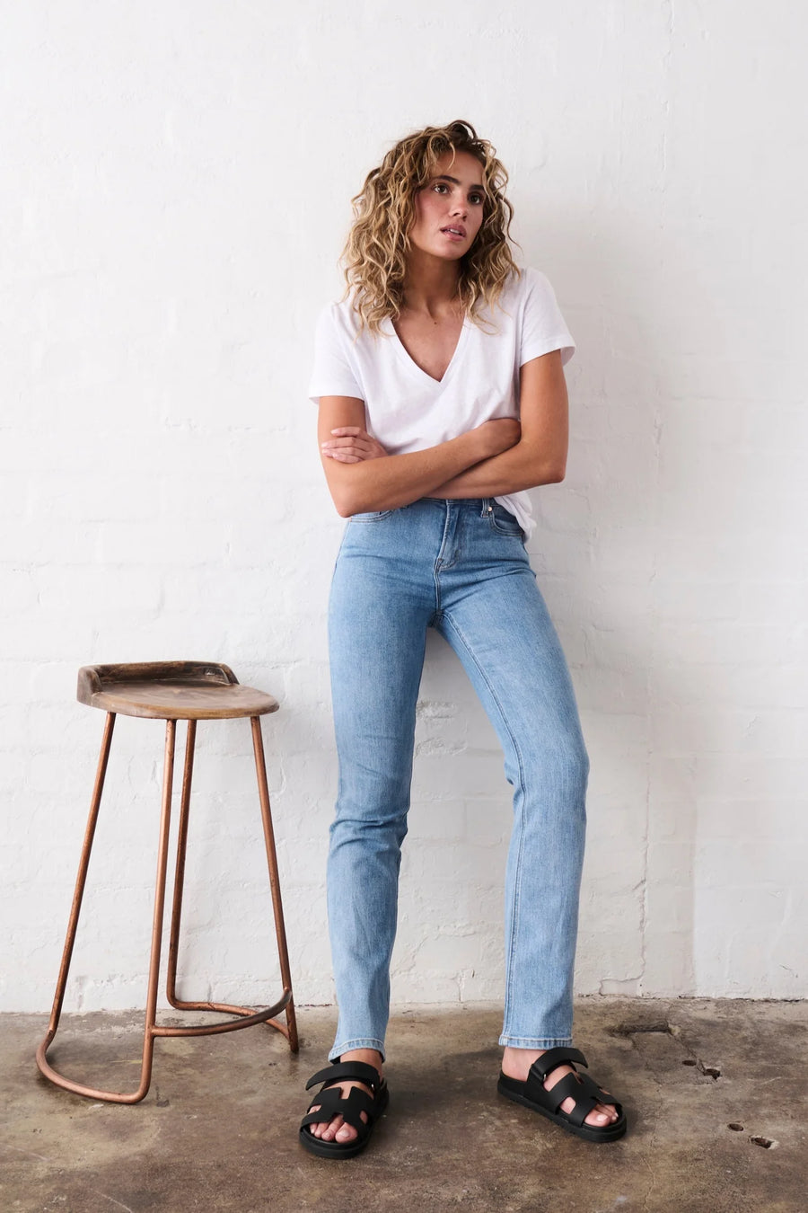 Kireina II VACAY Jean - Long 70s Blue
