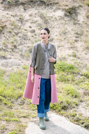Maud Dainty II FREEZE - Stone/Pink/Green
