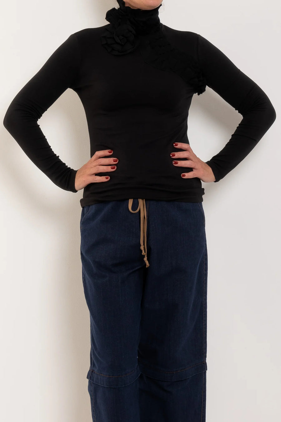 M A DAINTY II LIZZY TOP - Black