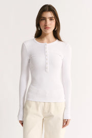 Primi II CARINA Henley L/S - white