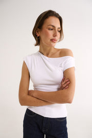 Primi II VALENTINA OFF SHOULDER TOP - White