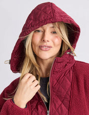 Elm Lifestyle II FREEDOM Quilted Fleece Jacket - plum/zin