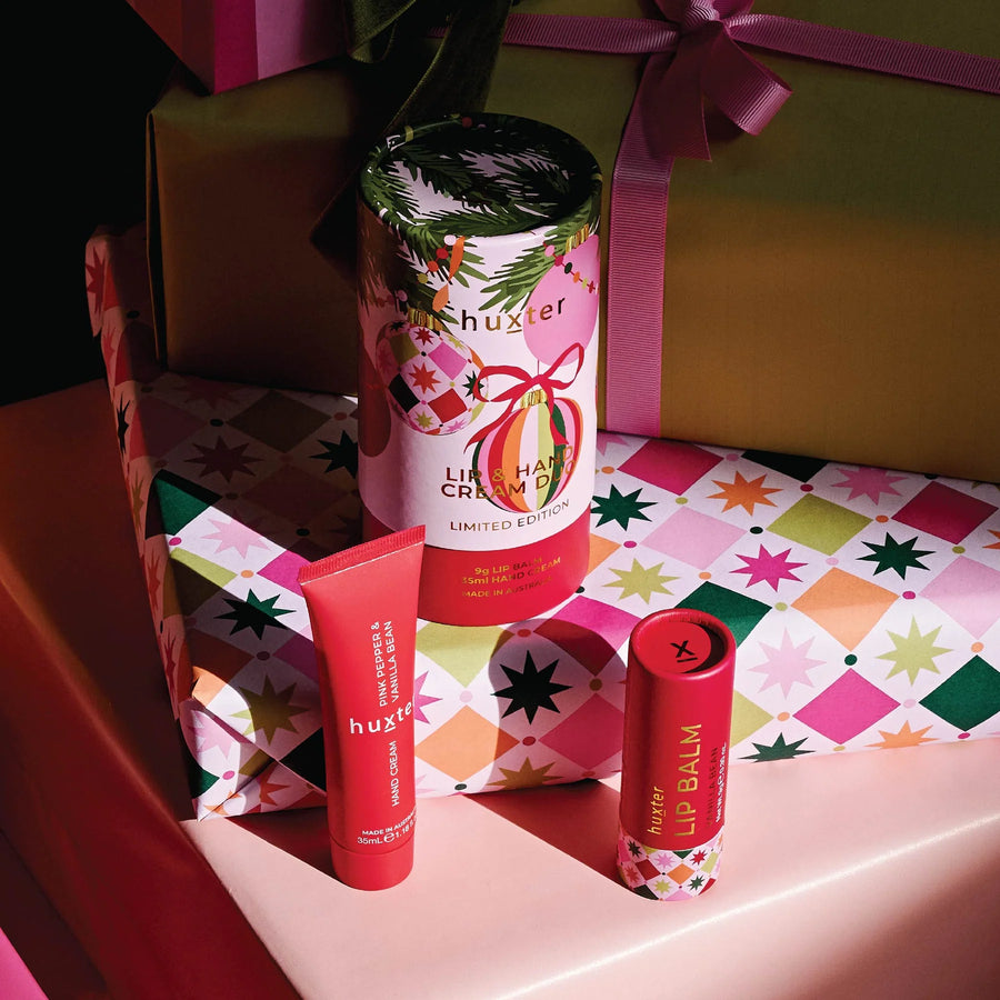 Huxter II LIP & HAND CREAM Duo - Pink Pepper/Vanilla Bean