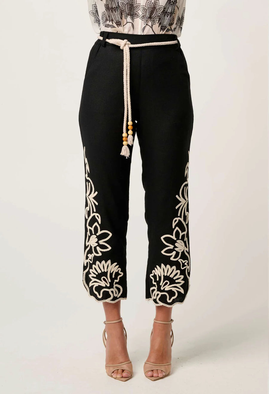 OnceWas II HELM Placement Embroidered Pant
