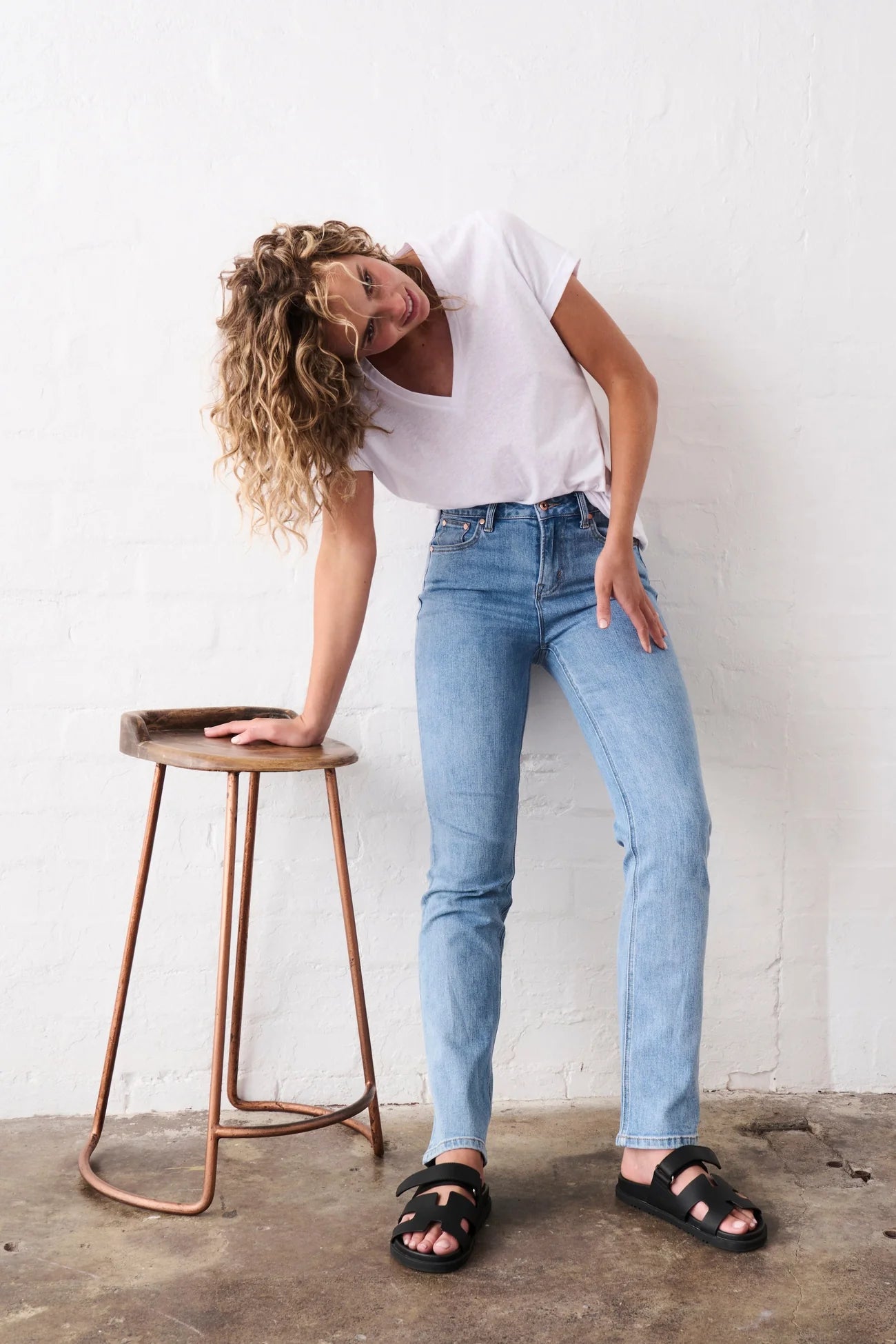 Kireina II VACAY Jean - Long 70s Blue