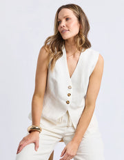 FOXWOOD II Peyton Vest - vintage white