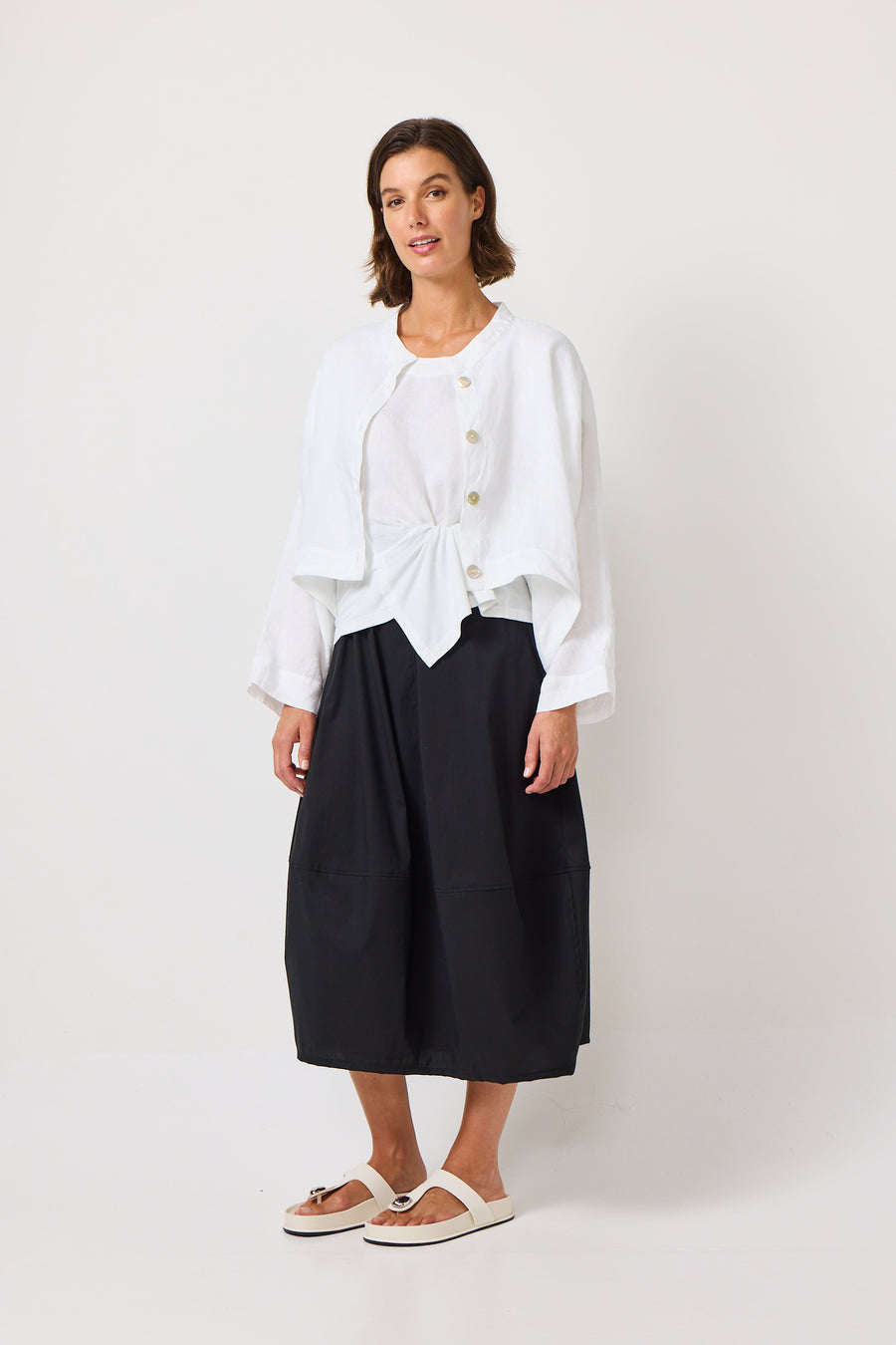 VALIA II COCOON SKIRT - BLACK