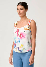 OnceWas II DERAY Reversible Print Cami - plume blossom