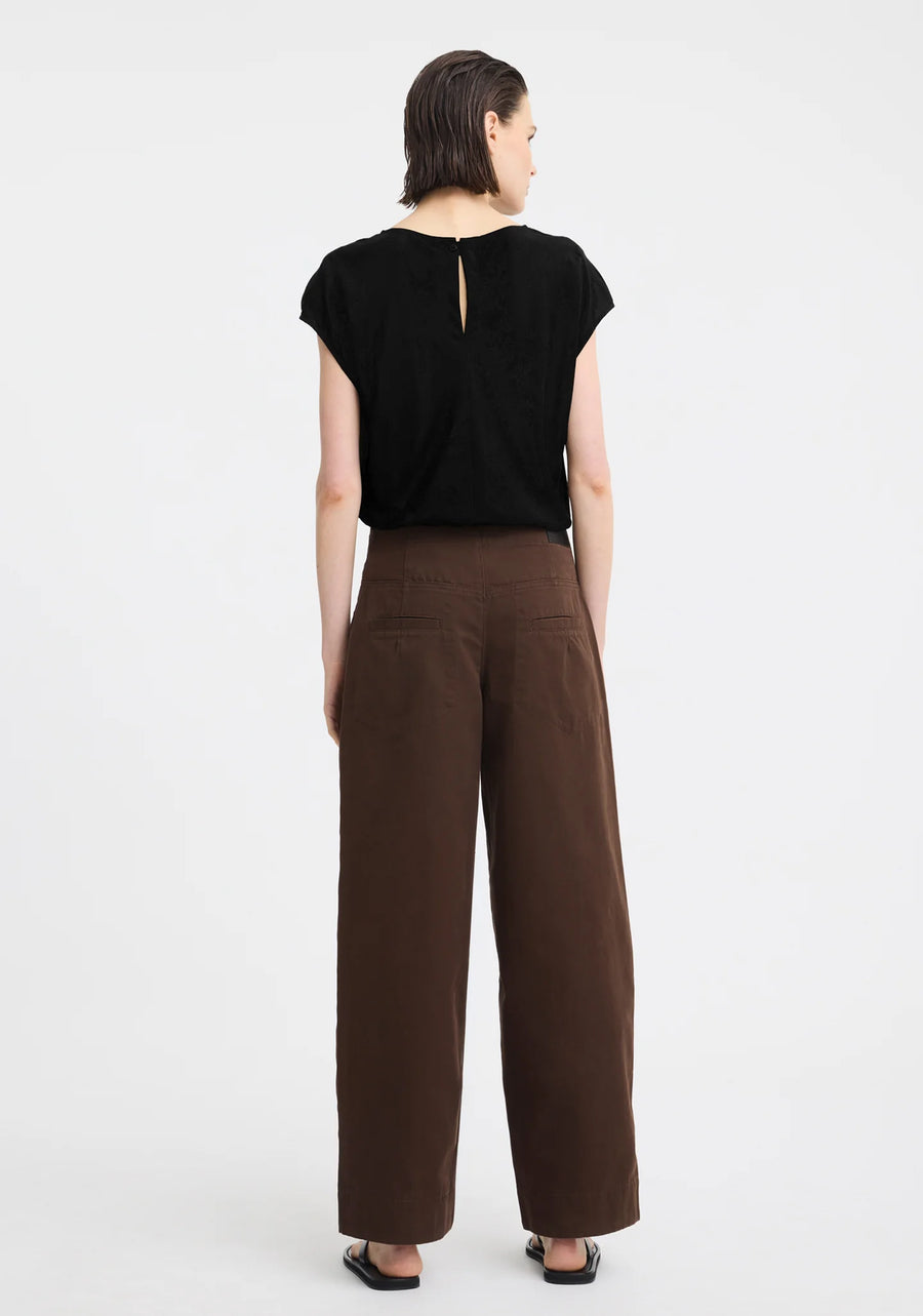 Morrison II AURORA SILK TOP - Black