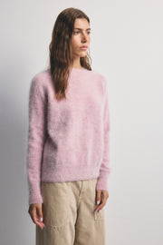 World Of Nomads II ADELE Cashmere Crew Neck Knit - Petal Cloud