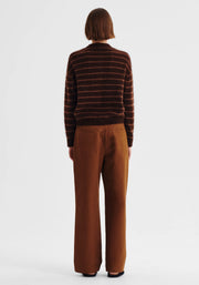 Morrison II ALBI Knit Cardigan - toffee stripe