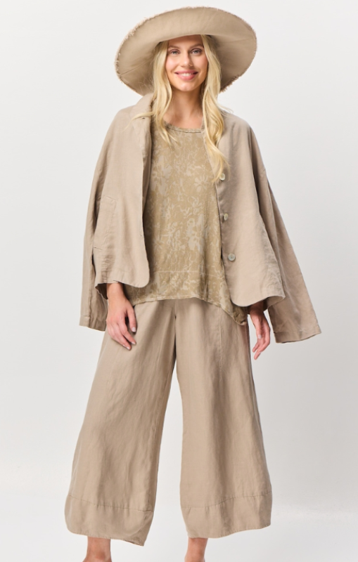 VALIA II CHARLIE WIDE LEG PANT - WHITE